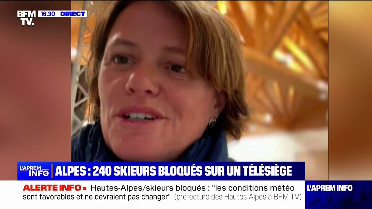 Skieurs bloqués sur un télésiège dans les Alpes: "Il reste une dizaine de personnes à évacuer", affirme Alexandra Butel, maire du Dévoluy