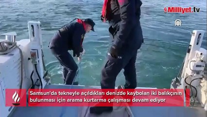 Kayıp 2 balıkçıyı arama çalışmaları sürüyor