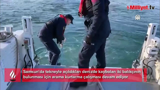 Kayıp 2 balıkçıyı arama çalışmaları sürüyor