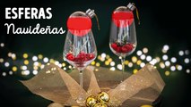 Receta de Bebidas preparadas en Esferas Navideñas