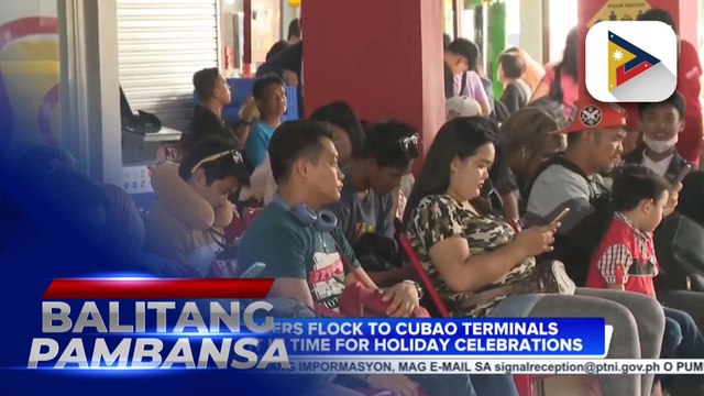 Province-bound passengers flock to Cubao terminal to make it home in time for the holiday celebrations