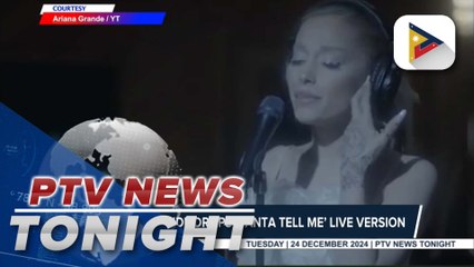Ariana Grande drops her live version of ‘Santa Tell Me’ on her YouTube channel