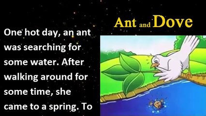 The ANT and the DOVE | English Short Moral Stories