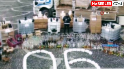 Ankara'da Sahte İçki Operasyonları: 27 Bin Litre Etil Alkol Ele Geçirildi