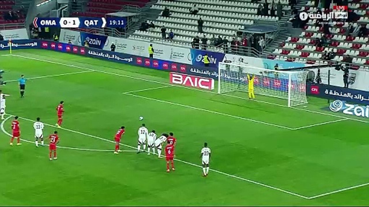 اهداف مباراة قطر وعمان 1 -2 كاس الخليج