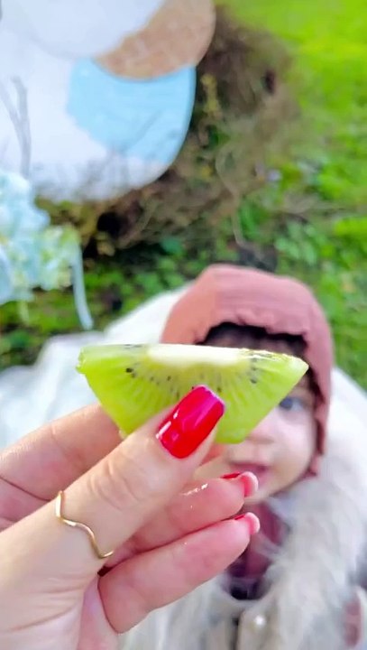 Beautiful Baby is playing with mother