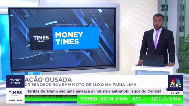 Motociclista de 37 anos é vítima de roubo na Faria Lima, em SP; veja ação dos assaltantes