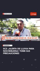 SCZ: ALERTA POR LLUVIAS EN NOCHEBUENA