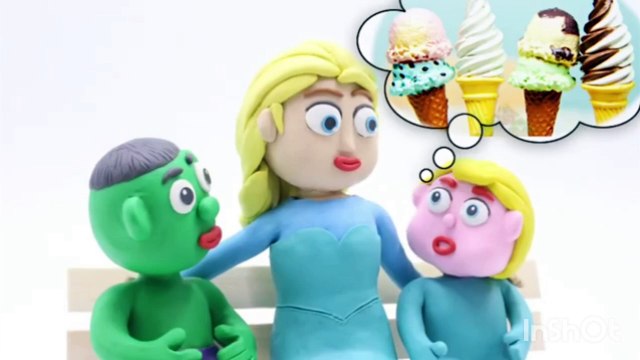 Hulk Bad Baby vs Elsa give the chills ❤ Superhero In Real Life Stop Motion Animation movies