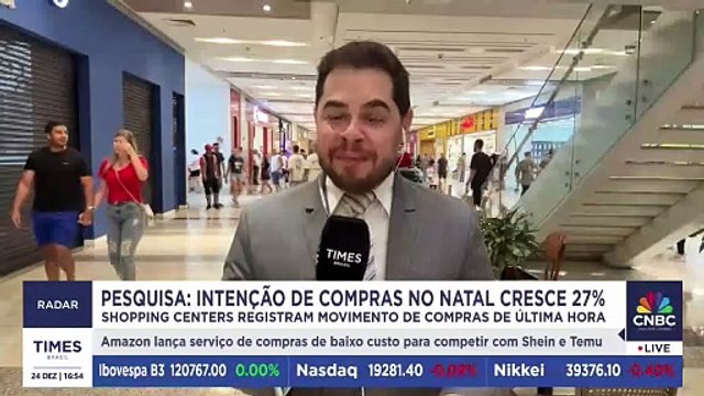 Intenção de compras no Natal cresce 27% em 2024 e anima comerciantes