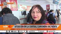 Aumento de afluencia en la central camionera del norte por salida de vacacionistas