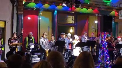 Thousands gather in Northamptonshire village square for festive carol service