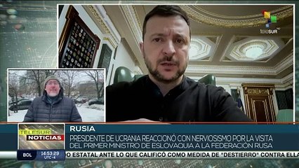 Pdte. Zelenski en alerta debido a movimientos del primer ministro de Eslovaquia en Rusia