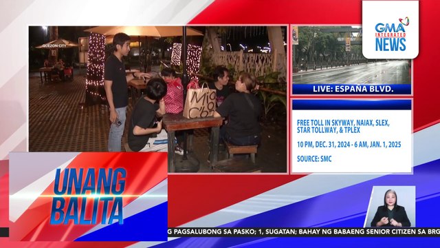 Ilang pamilya at magbabarkada, maagang namasyal sa QC Memorial Circle ngayong Pasko | Unang Balita
