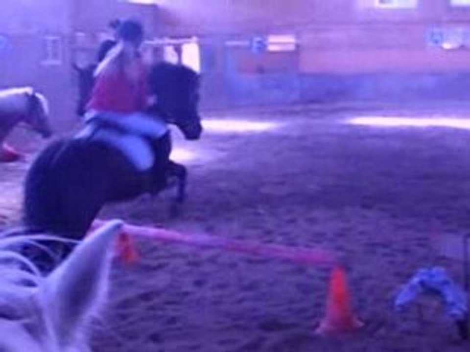 Moi et Luckysur un parcour le 26/04/08