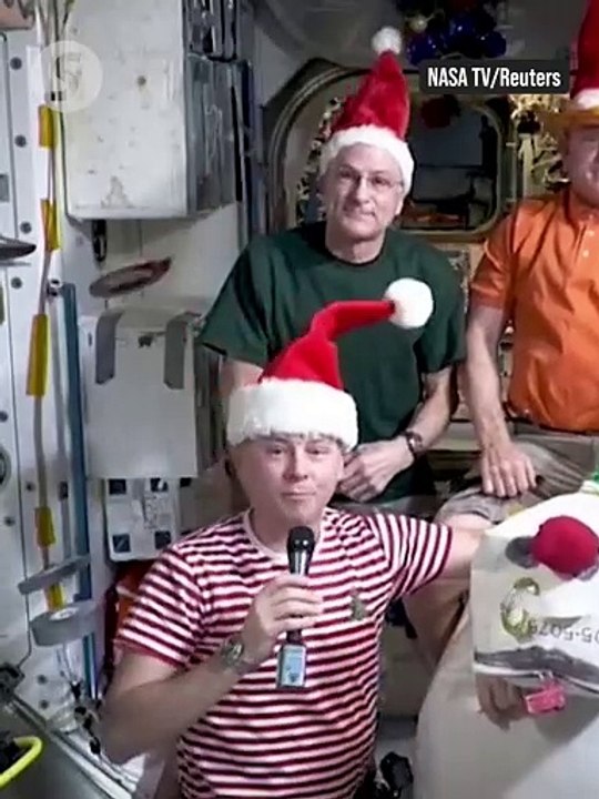 Astronauts send Christmas message to Earth from International Space Station