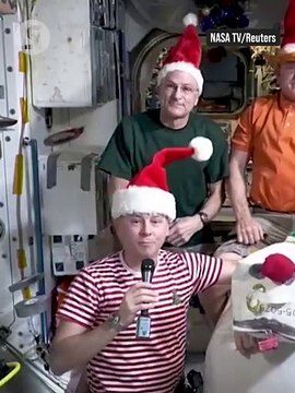 Astronauts send Christmas message to Earth from International Space Station