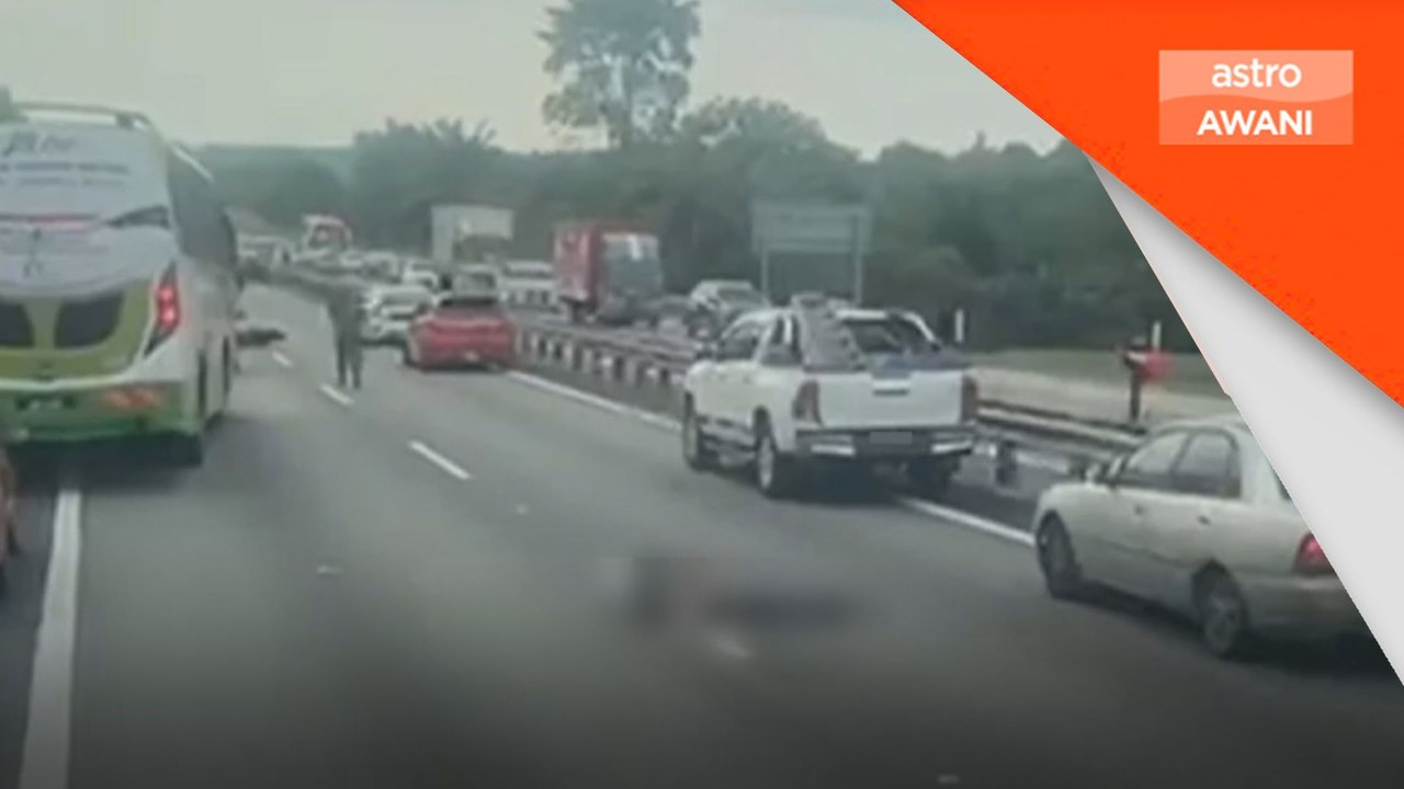 2 maut motosikal terbabas, langgar pembahagi lebuh raya