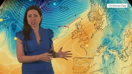 Met Office Wednesday morning weather forecast 25/12/2024