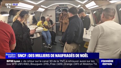 "C'est scandaleux un soir de Noël": coincés dans un train, des centaines de passagers ont passé un réveillon cauchemardesque