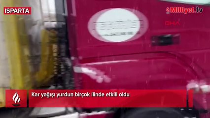 Kar yağışı yurdun birçok ilinde etkili oldu