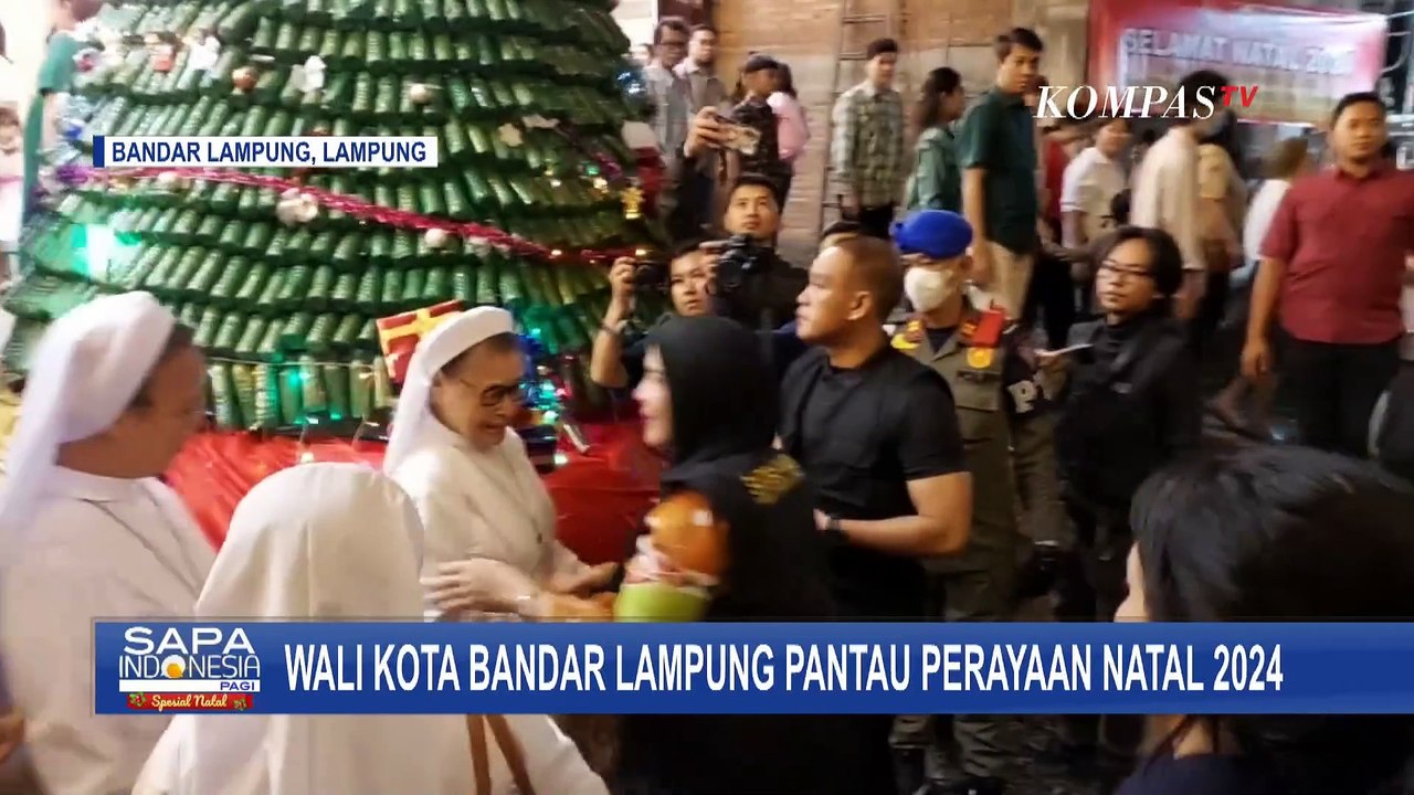 Pastikan Keamanan Nataru, Wali Kota Bandar Lampung Tinjau Perayaan Natal di Sejumlah Gereja