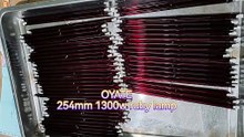 254mm 1300w R7S ruby heating elements infrared quartz heating lamps for Waterproof Heater