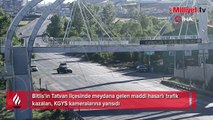 Tatvan'da KGYS kameralarına yansıyan kazalar