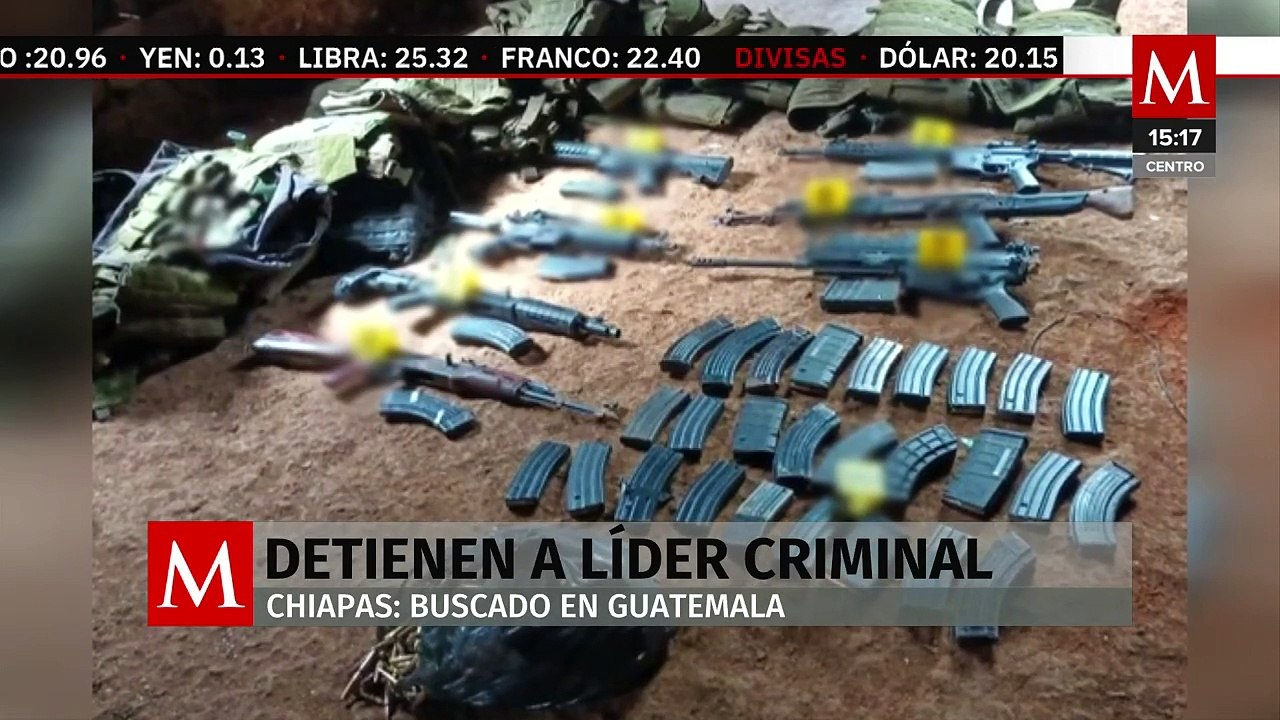 En Chiapas, detienen a líder de banda dedicada al tráfico de drogas entre México y Guatemala