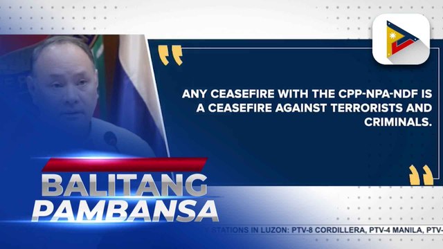 DND, nilinaw na walang ceasefire kasabay ng anibersaryo ng CPP-NPA