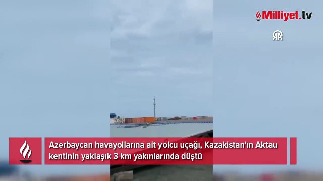 Azerbaycan havayollarına ait yolcu uçağı Kazakistan'da düştü