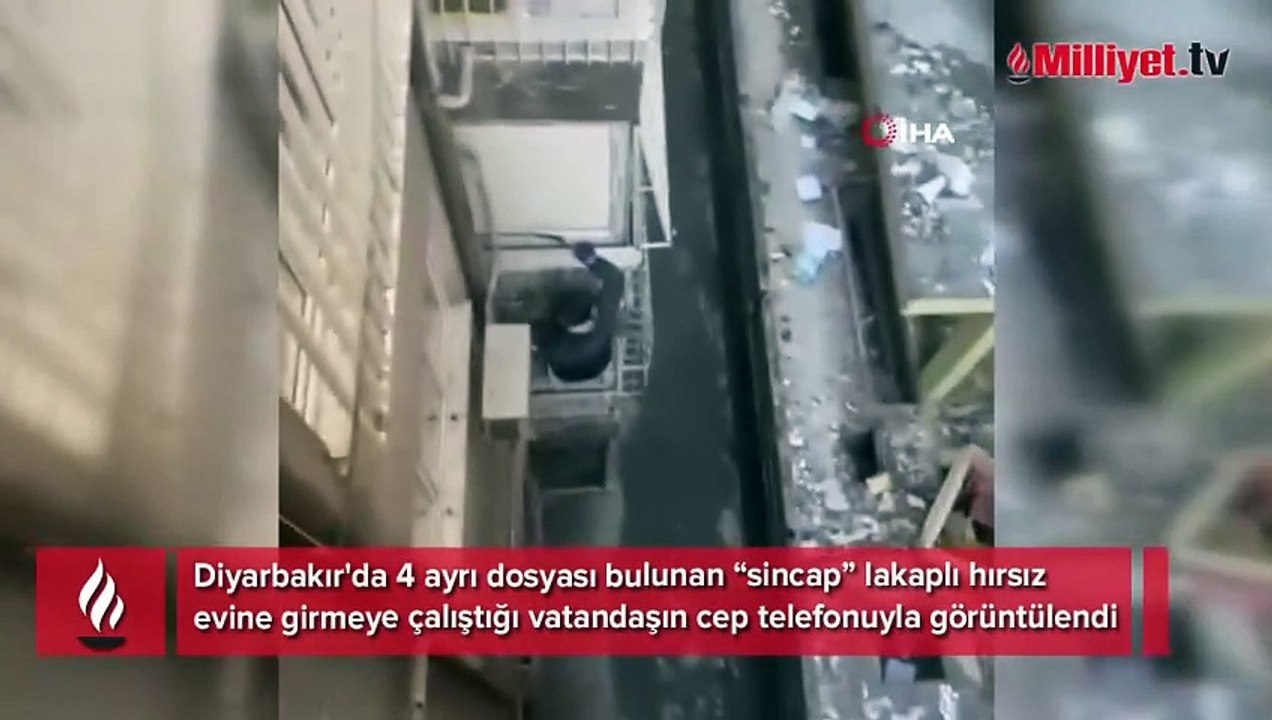 Yer: Diyarbakır! 'Sincap' lakaplı hırsız 3'üncü kata tırmandı