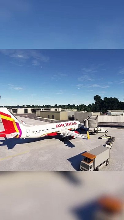 Passenger Boarding Bridge: Air India A320 at Cancún International Airport (CUN), Cancún, Mexico #flights #fly #flightlovers #Canada #USA #Japan  #aviation #flying #FlyingLovers #aviationlovers