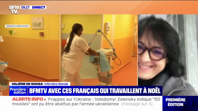 Si j'ai embrassé la carrière d'infirmière, c'est que je savais que je serais là les jours fériés, les dimanches et potentiellement les nuits : BFMTV est avec cette infirmière libérale qui travaille à Noël