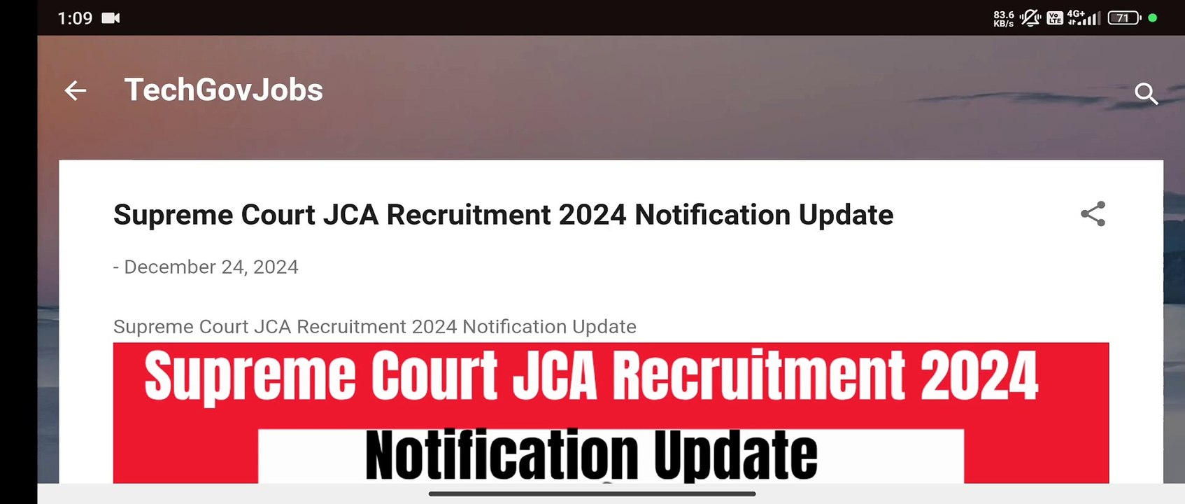 Supreme Court JCA Recruitment 2024: Notification Update, Exam Pattern, Salary & Eligibility