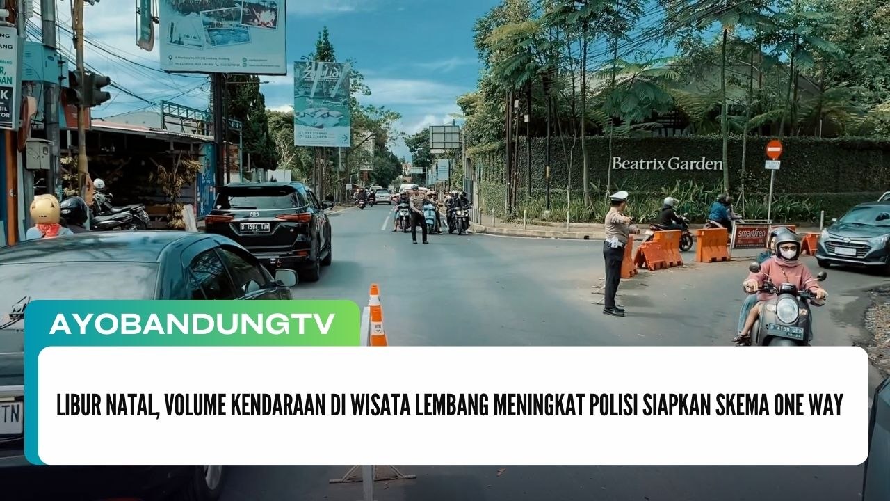 Libur Natal, Volume Kendaraan di Wisata Lembang Meningkat Polisi Siapkan Skema One Way