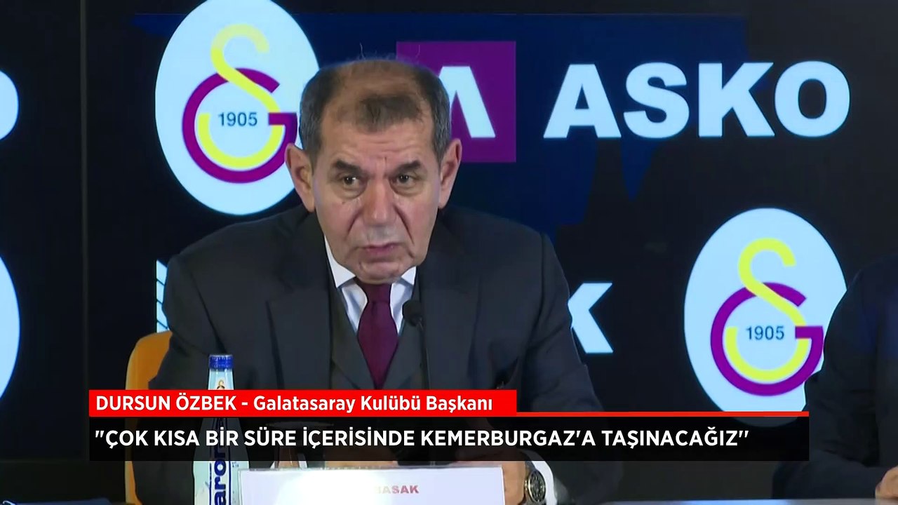 Galatasaray Kulübü Başkanı Dursun Özbek'ten Kemerburgaz açıklaması: Çok yakında...