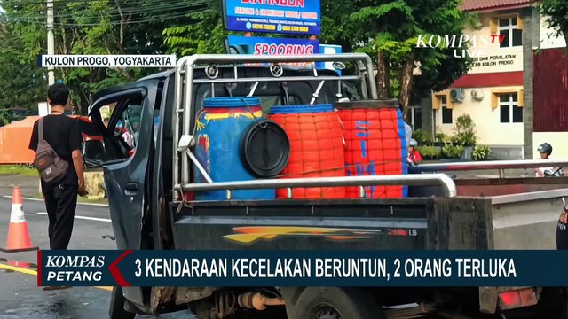 3 Kendaraan Terlibat Kecelakaan Beruntun di Kulon Progo, 2 Orang Terluka
