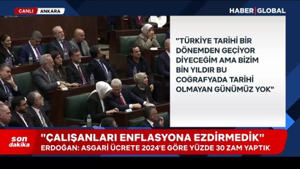 Cumhurbaşkanı Erdoğan'dan asgari ücret açıklaması