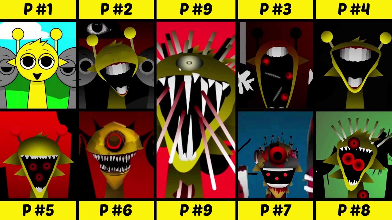 Incredibox Sprunki Simon From Real Phase 1 to Phase 9