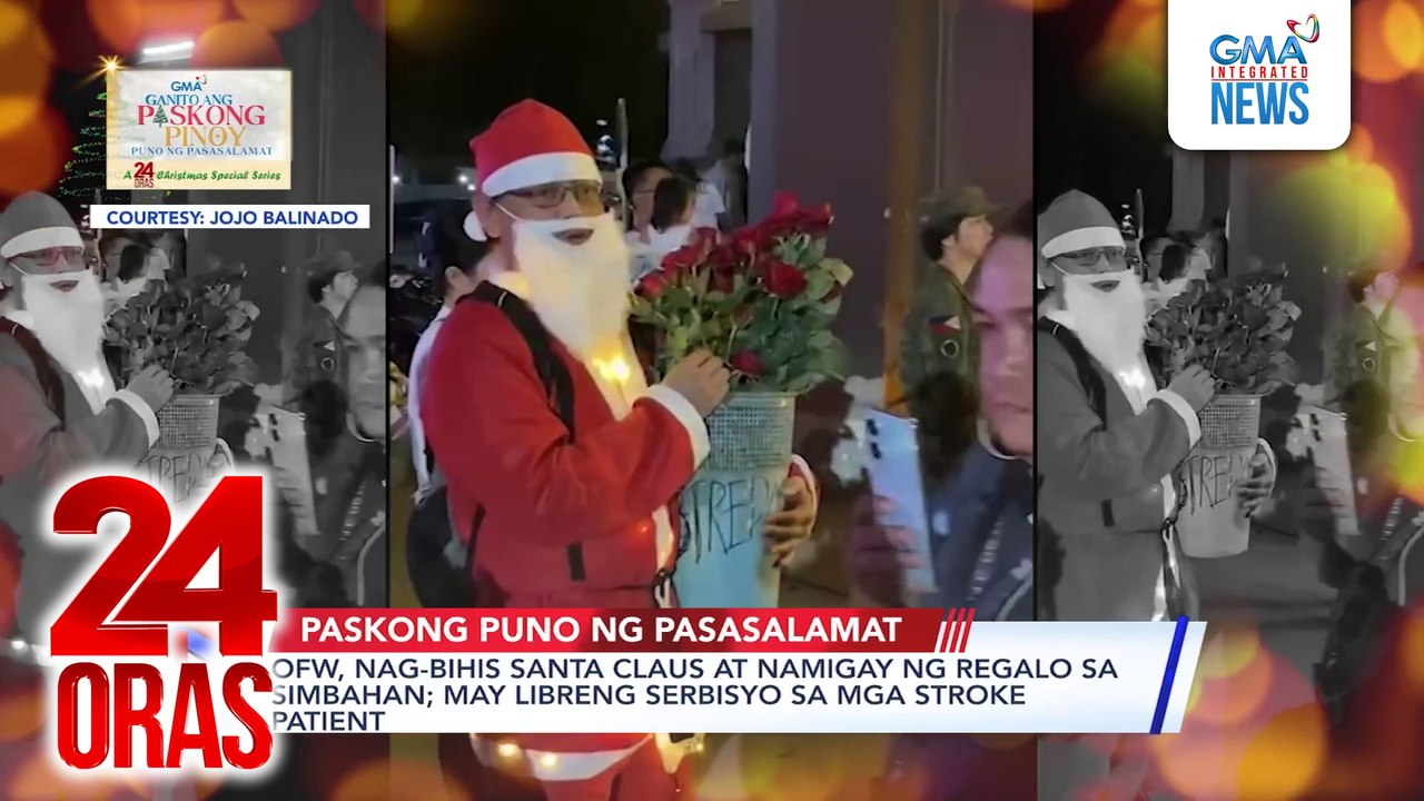 OFW, nag-bihis Santa Claus at namigay ng regalo sa simbahan; may libreng serbisyo sa mga stroke patient | 24 Oras