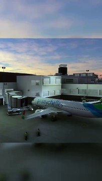 Perfect Passenger Boarding Bridge Air Seychelles A320 at Seattle-Tacoma International Airport (SEA), Seattle, USA #flights #fly #flightlovers #Canada #USA #Japan #aviation #flying #FlyingLovers #aviationlovers