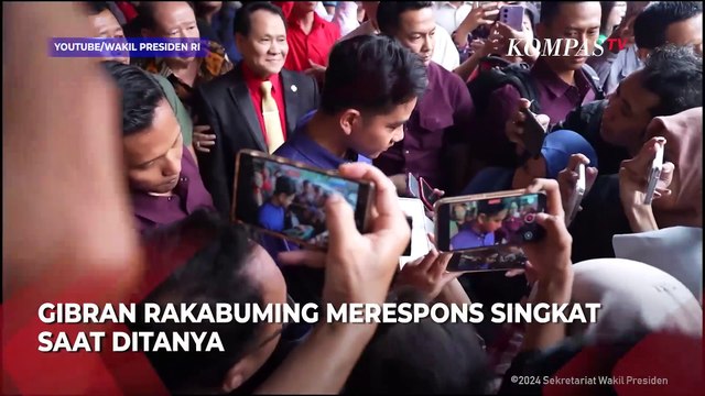Respons Gibran soal Sekjen PDIP Hasto Tersangka KPK: Kenapa yang Ditanya Saya?