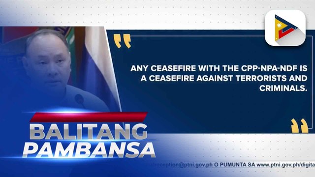 DND, nilinaw na walang ceasefire kasabay ng anibersaryo ng CPP-NPA