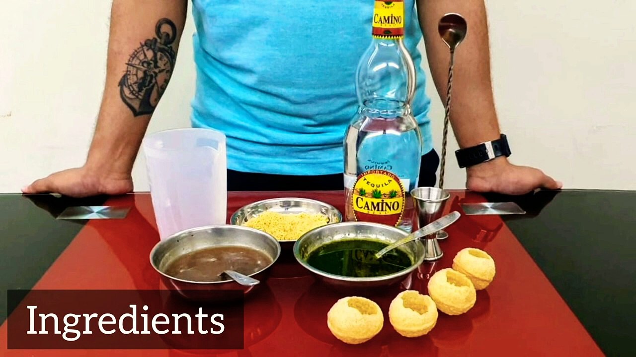 Pani Puri Shots Recipe | Tequila Pani Puri Shots | Adi's Cocktails