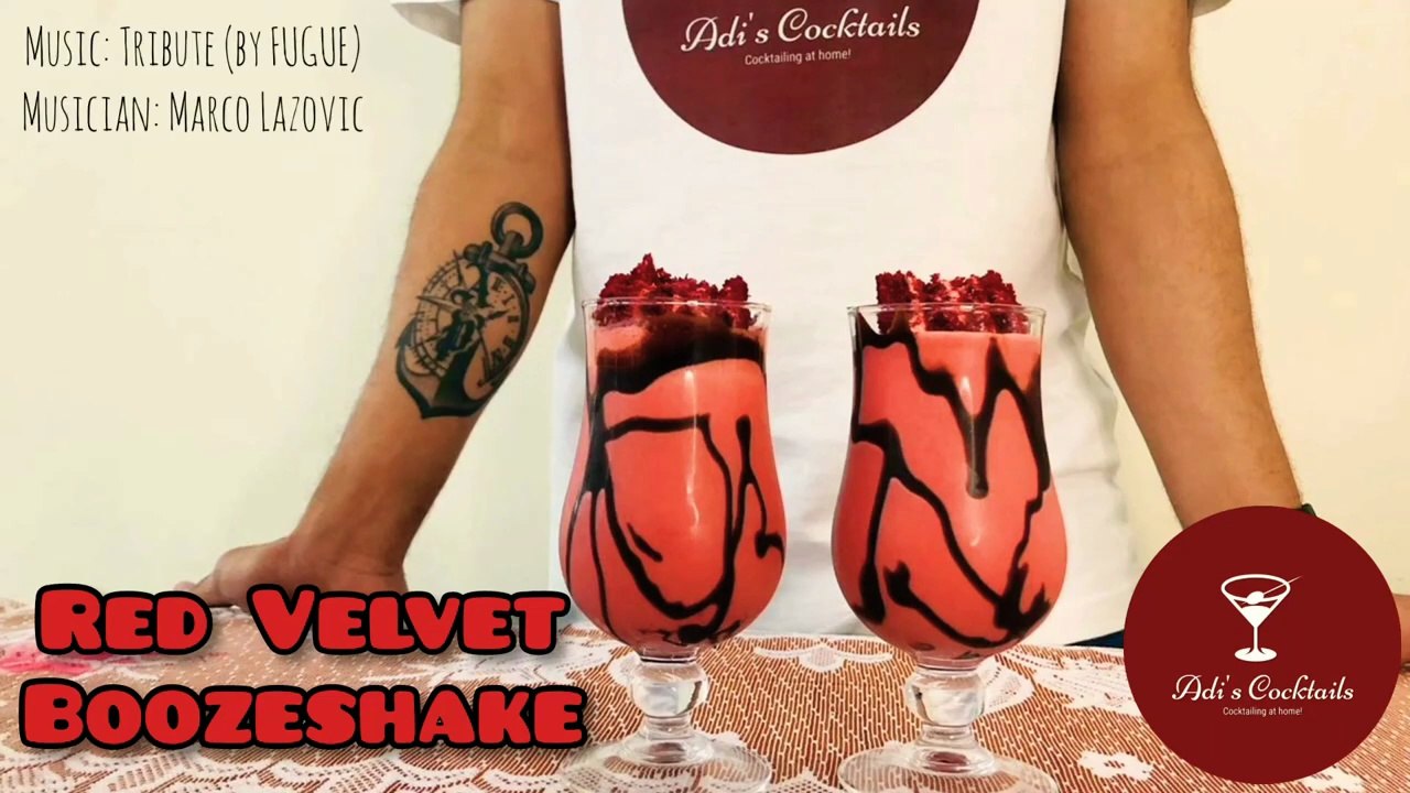 Red Velvet Boozeshake | Red Velvet Cake Boozy Shake | Adi's Cocktails