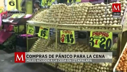 La Central de Abasto en Iztapalapa se llena de compradores en la previa de la cena navideña