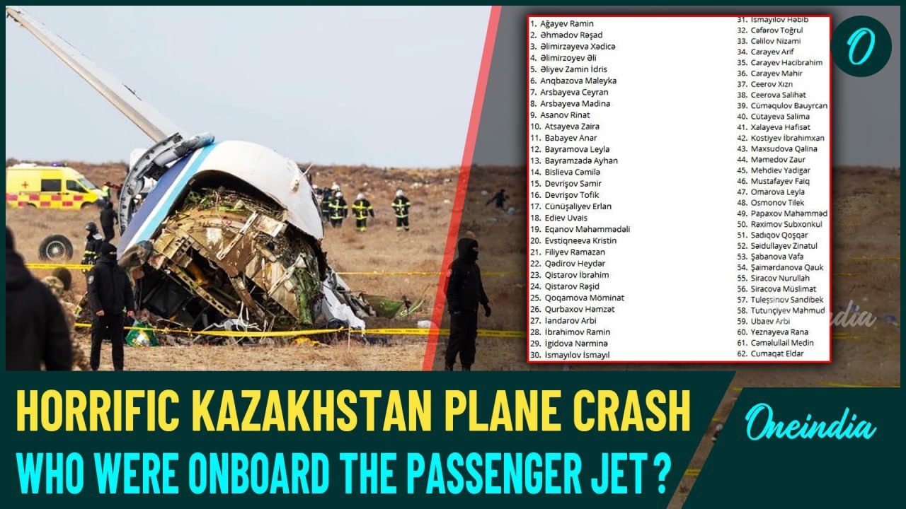 Kazakhstan Plane Crash Horror: Who Were the 67 Passengers Onboard? Nationalities Disclosed | Details