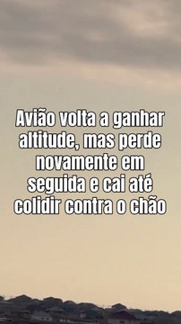 Vídeo mostra exato momento em que avião brasileiro cai no Cazaquistão