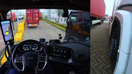POV drive Scania Finished work and go Home